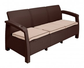 Диван Yalta Premium Sofa 3 Set (Ялта) шоколадный (+подушки под спину) в Кировграде - kirovgrad.mebel-74.com | фото