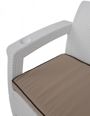 Комплект уличной мебели Yalta Premium Terrace Set (Ялта) белый (+подушки под спину) в Кировграде - kirovgrad.mebel-74.com | фото
