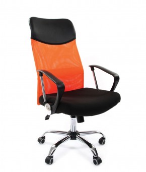 Кресло для руководителя CHAIRMAN 610 N (15-21 черный/сетка оранжевый) в Кировграде - kirovgrad.mebel-74.com | фото