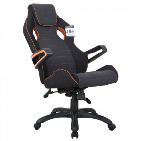 Кресло компьютерное BRABIX Techno Pro GM-003 (ткань черное/серое, вставки оранжевые) 531813 в Кировграде - kirovgrad.mebel-74.com | фото