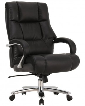 Кресло офисное BRABIX PREMIUM "Bomer HD-007" (рециклированная кожа, хром, черное) 531939 в Кировграде - kirovgrad.mebel-74.com | фото