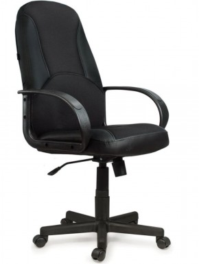 Кресло офисное BRABIX "City EX-512" (кожзам черный, ткань черная) 531407 в Кировграде - kirovgrad.mebel-74.com | фото