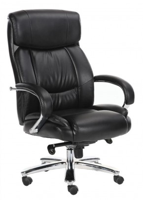 Кресло офисное BRABIX "Direct EX-580" (хром/рециклированная кожа/черное) 531824 в Кировграде - kirovgrad.mebel-74.com | фото