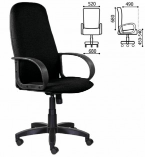 Кресло офисное BRABIX "Praktik EX-279" (ткань/кожзам, черное) 532017 в Кировграде - kirovgrad.mebel-74.com | фото