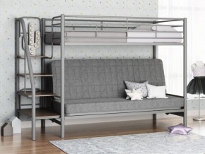 Кровать двухъярусная с диваном "Мадлен-3" (Серый/Серый) в Кировграде - kirovgrad.mebel-74.com | фото
