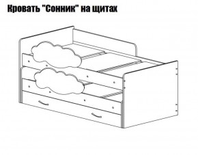Кровать выкатная Соник (800*1900) в Кировграде - kirovgrad.mebel-74.com | фото