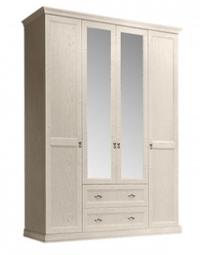 Шкаф 4-х дверный (с зеркалами) для платья и белья с выдвижными ящиками Венеция дуб седан (ВНШ1/41) в Кировграде - kirovgrad.mebel-74.com | фото