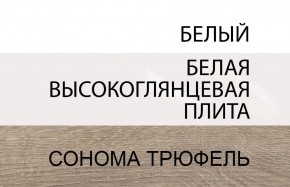 Стол письменный /TYP 80, LINATE ,цвет белый/сонома трюфель в Кировграде - kirovgrad.mebel-74.com | фото